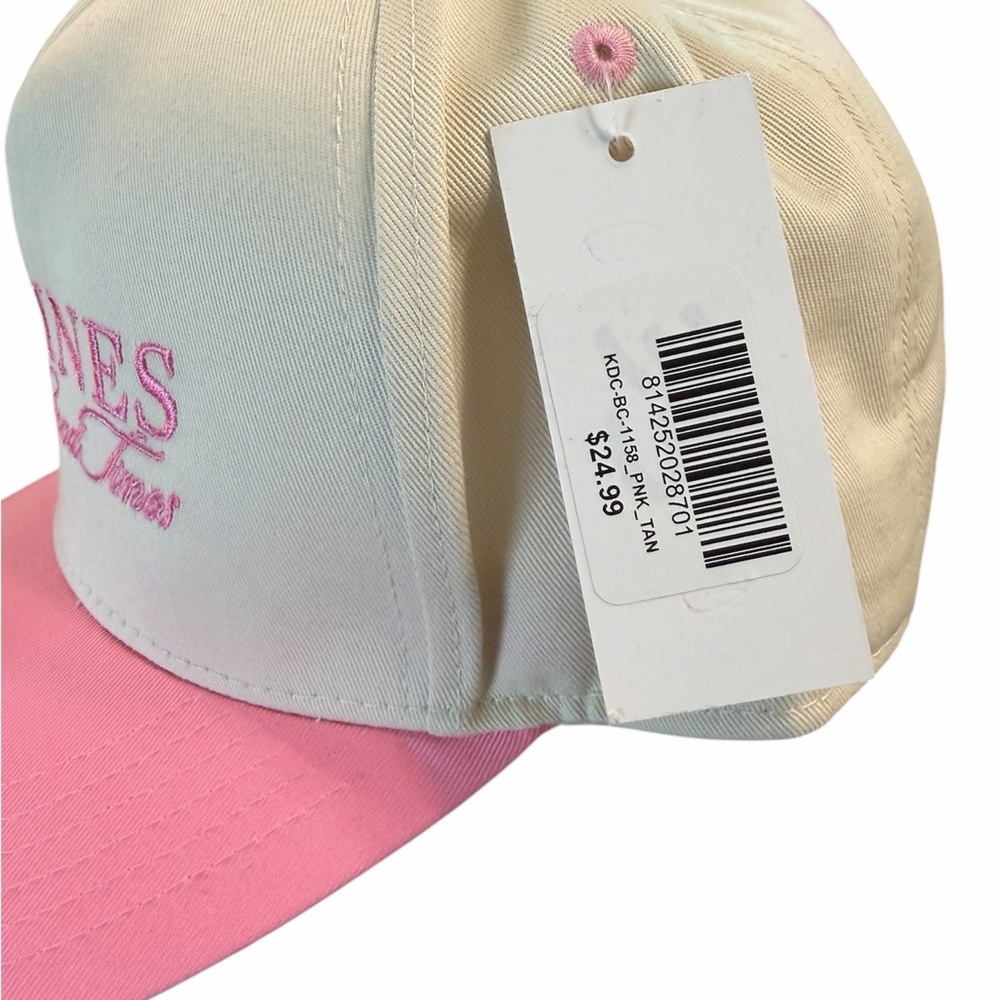 Katydid Tan Lines & Good Times Pink and Cream Trucker Hat - Picture 3 of 4